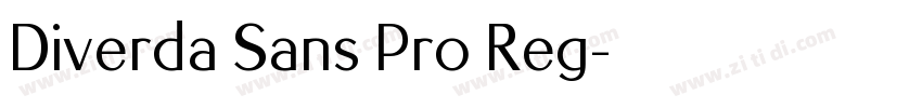 Diverda Sans Pro Reg字体转换